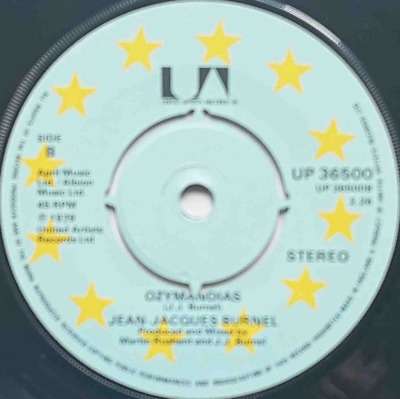 UP 36500 Freddie Laker (Concorde and Eurobus) Jean Jacques Burnel from The Stranglers Label